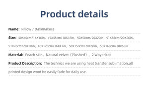 Funda de Dakimakura Personalizada con Diseño de Chica Japonesa, de Buena Calidad y Precio Competitivo - Product Image 4
