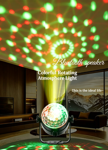 Lámpara de ambiente para fiestas de Navidad, Halloween y cumpleaños, con bola mágica multicolor, música y ritmo, para crear ambiente en el escenario. - Product Image 3