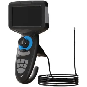 Endoscope industriel IP67 caméra d'inspection 6.0mm 1.0MP HD 4.5 pouces 360 degrés Articulation Endoscope