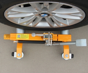 Portable Manual Hydraulic Car Tire Lifter Mover <strong>Dolly</strong> 4 Ton Load Steel Frame with Anti-Slip Rubber Pads OEM Available - Product Image 2
