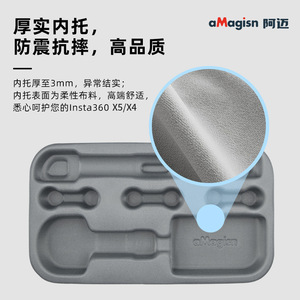 กระเป๋าใส่กล้องแอคชั่น aMagisn แบบ EVA กันฝุ่น ขนาดกะทัดรัด สำหรับ Insta360 X5 X4 - Product Image 4