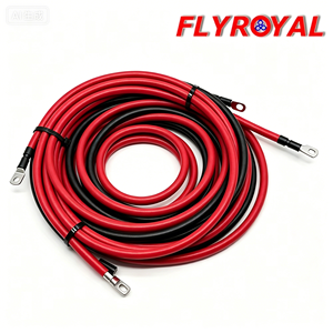 Câble de connexion de batterie universel en cuivre étamé 25mm² 35mm² 50mm² avec faisceau de fils à cosses M8 M10 pour onduleur solaire - Product Image 2