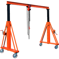 Petites mini grues à portique portatives à poutre unique de faible puissance 2 tons 3 tonnes 4 tonnes