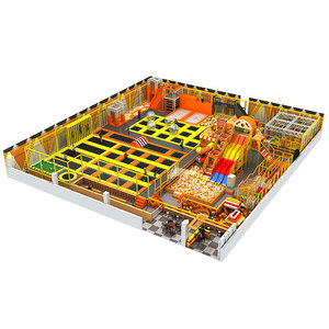Commercial Large Trampoline Park Equipment Children's Indoor Amusement Ninja <strong>Warriors</strong> Flying <strong>Slides</strong> Foam Pools Maze Combinations - Product Image 2