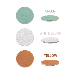 Manicure Pedicure PSA 25mm Sanding Discs Japan White Zebra Green Yellow Sanding Paper Pads Nail Buffer Drill <strong>Bits</strong> E-files Nail - Product Image 2