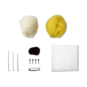 Moon Wool DIY Starter Kit for Beginners <b>Needle</b> <b>Felting</b> <b>Tools</b> with Instructions Supplies for Cross Style Art Craft - Product Image 3