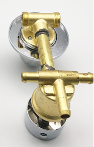 Robinet de douche combiné en laiton Bravat italien pour salle de bain avec pommes de douche économiseuses d'eau et inverseur, idéal pour usage hôtelier, écologique - Product Image 4