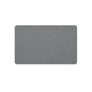 Tapis de bain antidérapant rectangulaire gris foncé en PVC pour salle de bain avec design à boucles en maille, style minimaliste, tapis de sol imperméable - Product Image 3