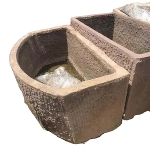 Very unique and antique Millstone Water Trough For Garden Decoration reclaimed from old farms or villagers