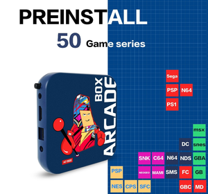 2.4G contrôleur sans fil Arcade Box <span class=keywords><strong>Super</strong></span> Console 4K HD Console de jeu vidéo TV BOX pour PS1/DC 33000 jeux classiques rétro - Product Image 3