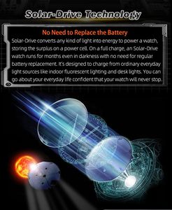 Phía Bắc Cạnh Ngoài Trời Silicone Dây Đeo Siêu Dài Tuổi thọ Pin Của Người Đàn Ông Năng Lượng Mặt Trời Powered Đồng Hồ Kỹ Thuật Số Đồng Hồ Đeo Tay - Product Image 5