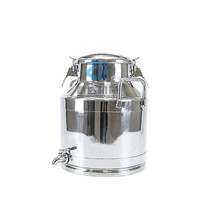 Réservoir de stockage de 25 L en acier inoxydable de qualité alimentaire, conteneurs de transport, mini seau mobile pour bière, boissons, vin, spiritueux