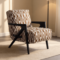 Fauteuil de loisirs moderne en coton écologique pour chambre, bureau à domicile, salon, hôtel, salle à manger, mobilier de maison