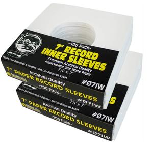 Pochettes intérieures pour disque blanc arrondi sans acide de qualité archivistique pour album LP 12" - Product Image 5