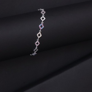 Modern <b>Silver</b> <b>Bracelet</b> Elegant Wrist Jewelry Accessory for Women and <b>Men</b> with Contemporary Fashion Appeal - Product Image 1