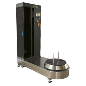Goldtec <span class=keywords><strong>Film</strong></span> aeroporto porta bagagli avvolgitrice completamente automatica macchina imballatrice bagagli con pellicola estensibile - Product Image 3