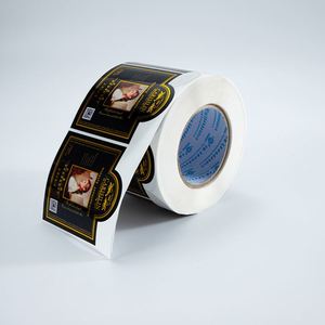 Étiquettes autocollantes personnalisées en rouleau pour bouteilles, avec logo de marque en feuille d'or, imperméables, pour emballage de produits, fabriquées par un fabricant - Product Image 1