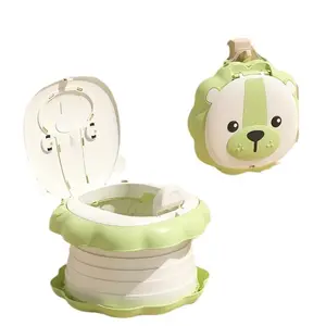 플랩 디자인 만화 모양 사용자 정의 접이식 ABS + TRE 휴대용 아기 변기 화장실 훈련