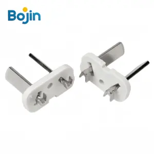 Argentina 2 pins plug insert male connector brass aluminium terminal electric assembly fittings for power cord