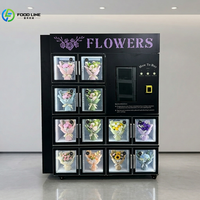Fabricante de Máquinas Expendedoras de Flores, Máquina Expendedora de Flores Refrigerada con Compresor y Gran Capacidad de Almacenamiento en Venta