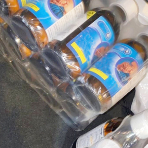 200ml Linctus Care Plus Oral Solutions Bouteille en plastique ronde vide avec étiquette adhésive et bouchon - Product Image 3