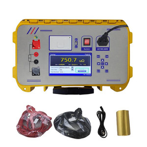 Loop Contact Resistance Tester 600A Current 1-10m Range 0.50% Accuracy AC220V 1 Resolution LED With <b>Printer</b> - Product Image 1
