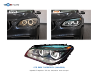 Phares HXFG pour BMW Série 7 F02 2009-2012, avec feux de jour LED (DRL) améliorés, ensemble de phares modifiés, clignotants dynamiques, pièces automobiles pour BMW