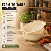 Cesta de drenaje para lavado instantáneo, gran capacidad, ahorro de espacio para restaurantes