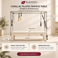 Table de Trapeze Pilates KANDO (Bois) – Équipement d'entraînement multifonctionnel pour studios commerciaux