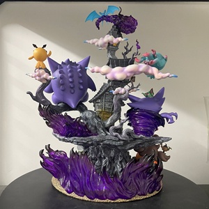 Pokem-on figura fantasma tipo GK figura conjunto Gengar Haunter Mimikyu Misdreavus con Diorama Base Anime estatua coleccionable modelo - Product Image 6
