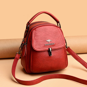 Fashion Black PU <b>Leather</b> <b>Mini</b> School <b>Backpack</b> Bag Vintage Custom Travel <b>Backpack</b> Bag for Women - Product Image 5