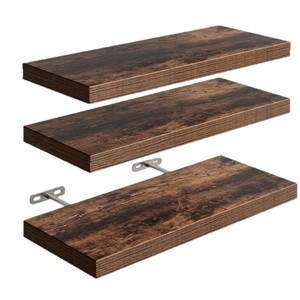 Étagère murale en bois, capacité de charge 10 kg, support de rangement simple pour salon et salle à manger - Product Image 4