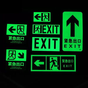 Nhựa tùy chỉnh 3-cách gắn PVC nhôm Directional cháy sáng đứng Bình chữa cháy dấu hiệu - Product Image 1