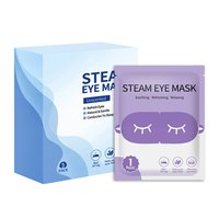 Masques oculaires en coton personnalisés à la vapeur avec sangle élastique, compresse chaude jetable pour le sommeil et les voyages, fourniture OEM