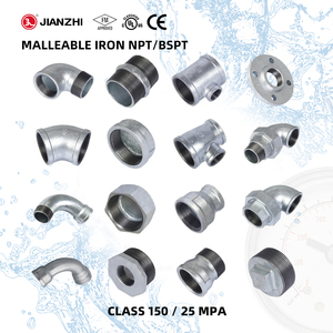 Réducteur excentrique de salle de bain Jianzhi, prix compétitif, raccords de plomberie en fonte malléable NPT - Product Image 1