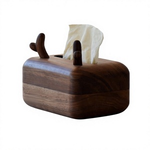 Boîte à mouchoirs en bois d'acacia faite à la main, design nordique, fabriquée à partir de matériaux naturels, fabriquée au Vietnam - Product Image 4