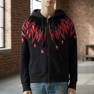 Sweat à capuche unisexe en molleton tricoté avec impression par sublimation, écologique, tendance, design élégant et magnifique - Product Image 3