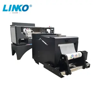 Linko lojas de impressão a3 30cm, impressora de película dtf a3 xp600 cabeça e máquina de agitador de pó