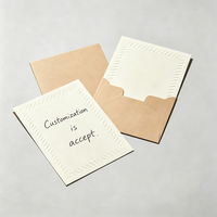 Carte en papier vierge avec logo personnalisé, carte DIY, carte avec message personnalisé, papeterie pour emballage de cadeaux faits main