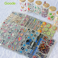 Autocollants pour gobelets Goode 16oz durables, imperméables, anti-UV, écologiques, mignons, pour enfants, anti-rayures