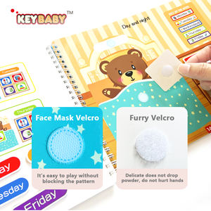 Personnalisé arabe mon <span class=keywords><strong>premier</strong></span> conseil livres sensoriels enfants jouets éducatifs activité apprentissage calme occupé livre pour enfants livre de contes - Product Image 1