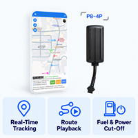 Localisateur GPS pour véhicule P8-4P filaire 4G 2G LTE GPRS GSM GLONASS WiFi avec géolocalisation, support tableau de bord, application Android, PC, garantie 1 an