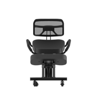 Chaise ergonomique multifonctionnelle pour le bureau à domicile, avec dossier réglable et roulettes, design moderne, pliable, en acier