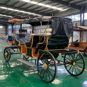 Carrosse de luxe à trois rangées de sièges pour visites touristiques, carrosse royal historique à chevaux, carrosse de mariage électrique - Product Image 3