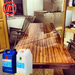 Clear <strong>Epoxy</strong> Wood Harvest <strong>Table</strong> Coating DIY Dining <strong>Table</strong> - Product Image 1