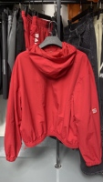 Ensemble veste et short de sport pour homme, coupe-vent réfléchissant en nylon, imperméable, avec fermeture éclair, design personnalisé en polyester