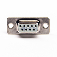 Connecteur D-Sub miniaturisé à 9 broches DB9 en métal, mâle/femelle, à sertir, pour port série RS232 sur carte de circuit imprimé