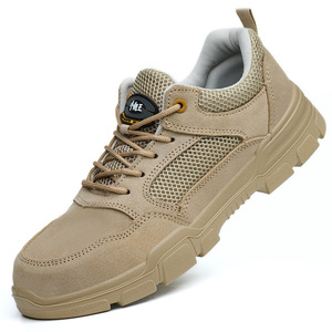 Zapatos de Seguridad para Hombre con Puntera de Acero, Transpirables, Antipinchazos, Antideslizantes, de Trabajo, de Caña Baja, de Cuero Vacuno, Aislados, 6KV - Product Image 1