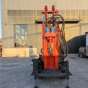 UNIQUE Factory Price High Performance Portable Diesel-Powered Rotary 150m Wheel Type Water Well Drilling Rig - Product Image 1