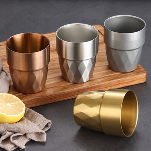 Stainless Steel Tumbler 304 Double Layer Vacuum Insulated For Party Beverage Cup Gold Silver Copper Color - Product Image 2